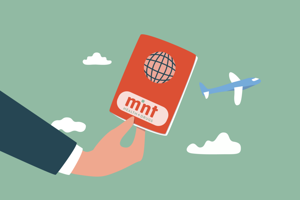 Mint Health + Drugs Travel Passport